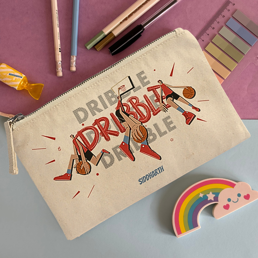BasketBall Pencil Case (Canvas)