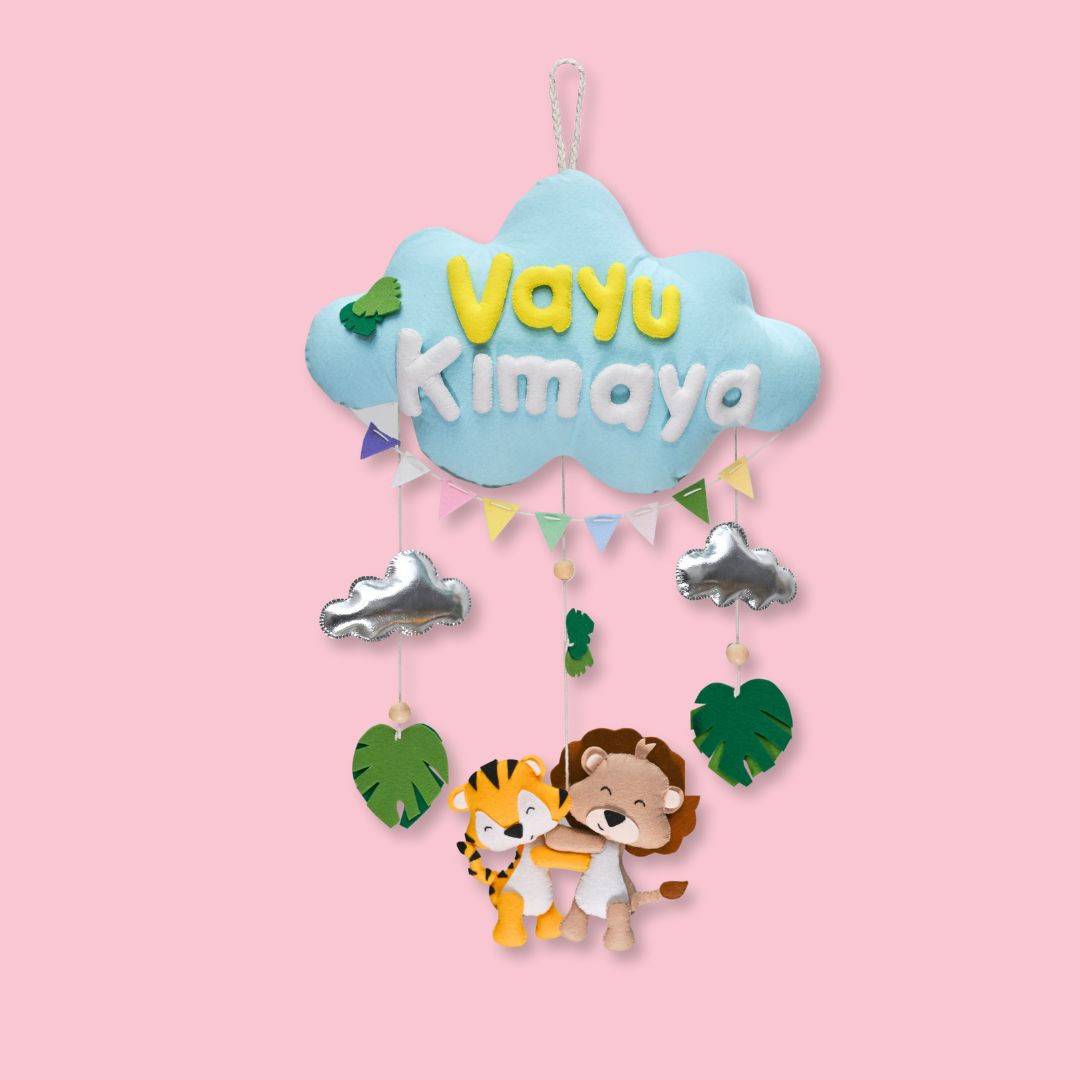 Junior Zooloo Safari Personalised Cloud Hanging