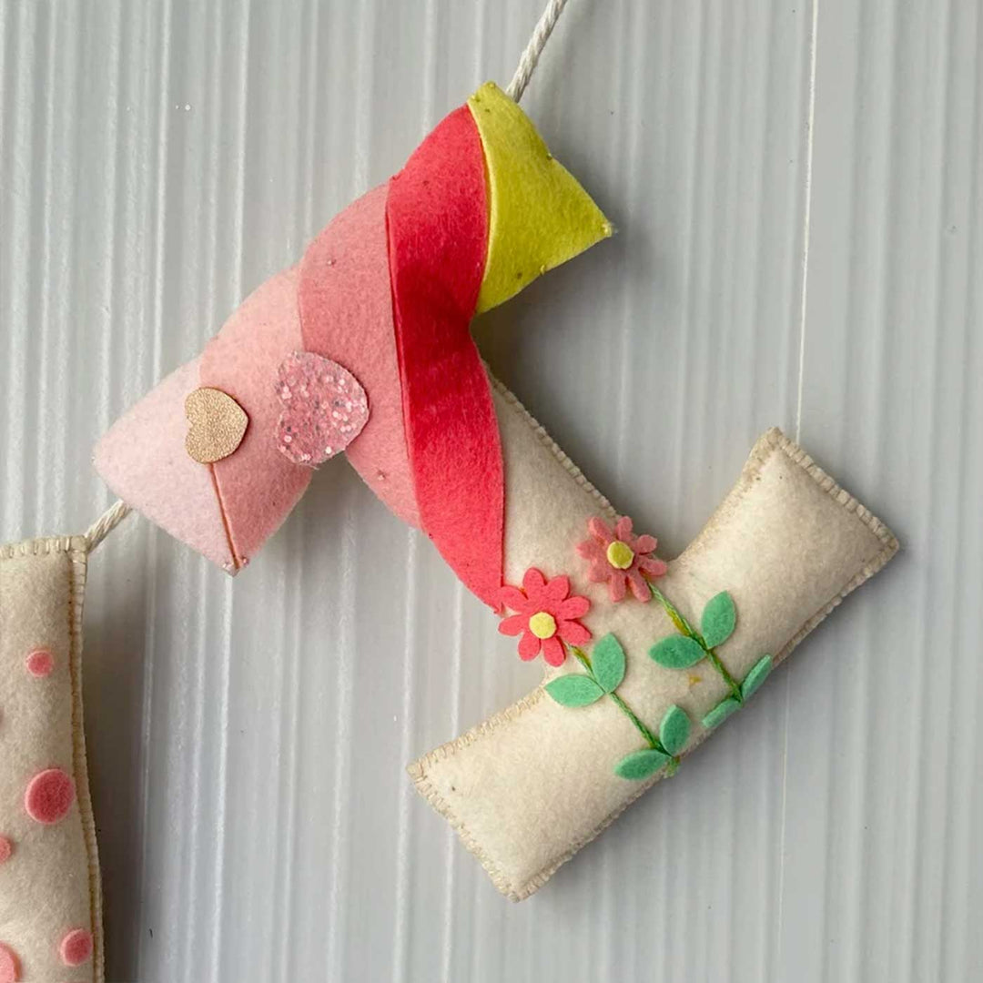 Babble Wrap Daisy The Rabbit Name Bunting/Garland
