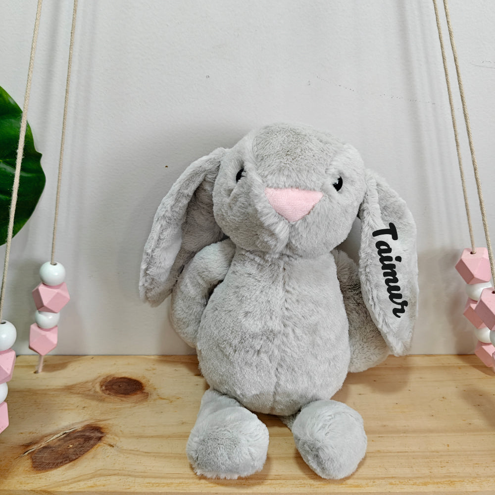 Babble Wrap Snug Bunny - Grizzy
