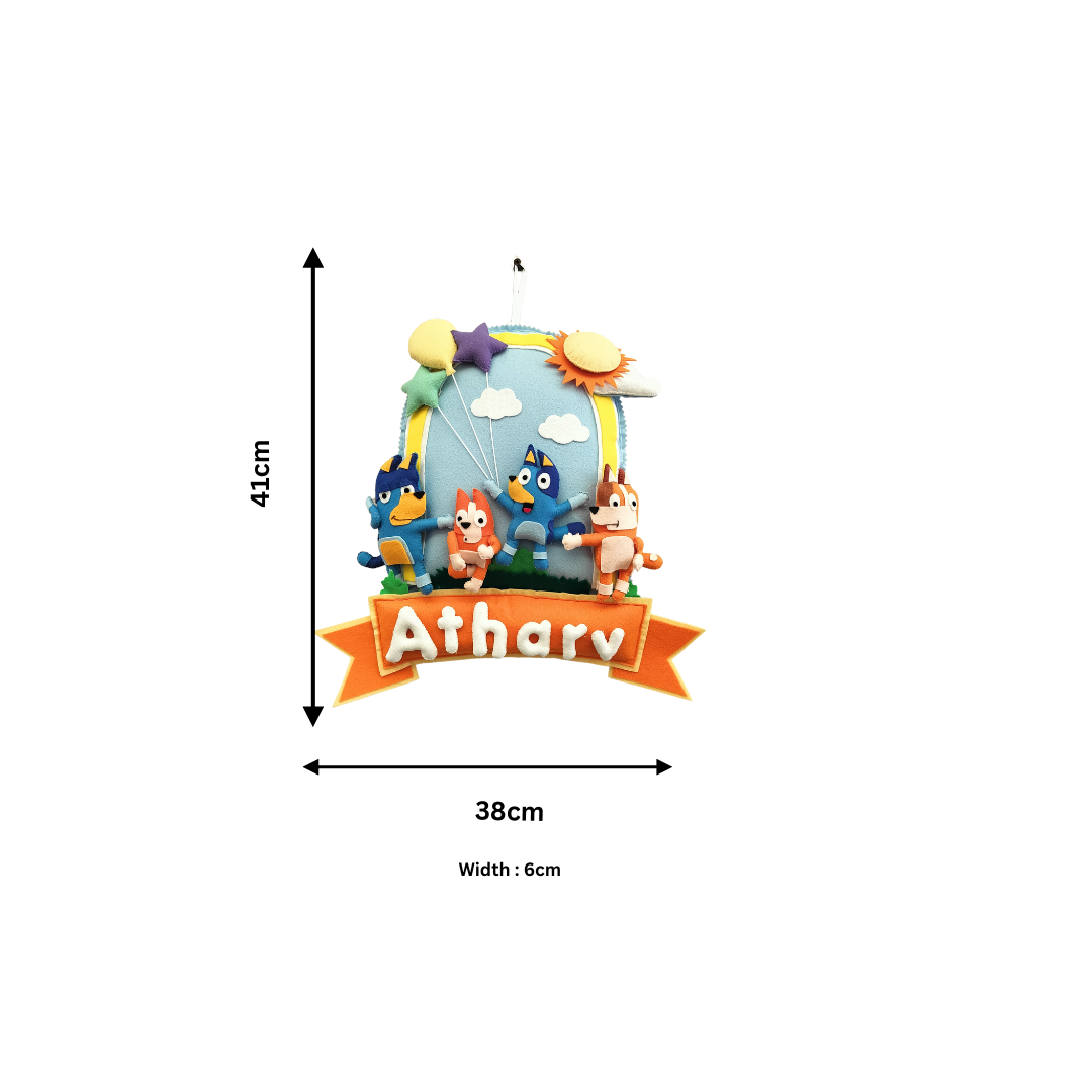 Bluey World Name Plate