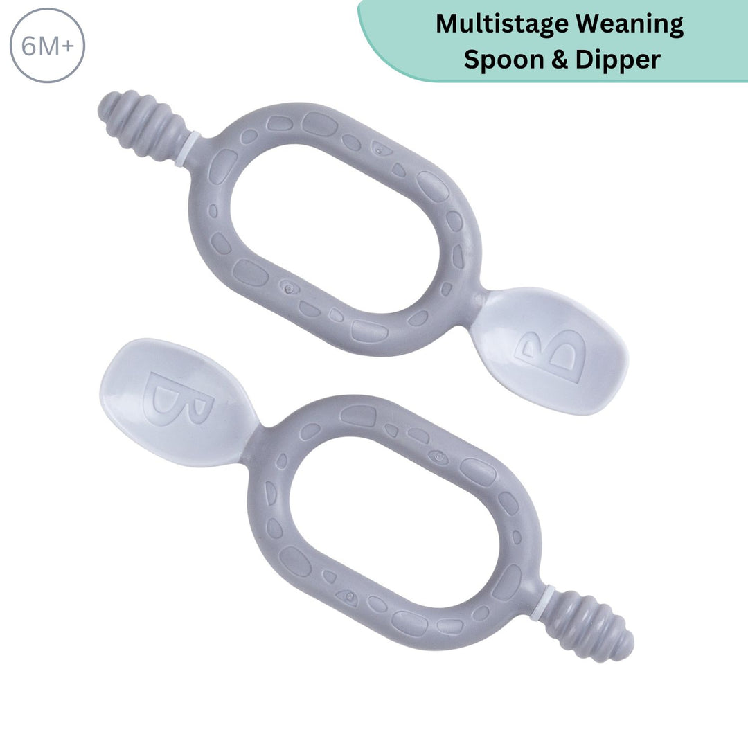 Dippit Multi Stage Baby Weaning Spoon and Dipper Mint - Pack of 2