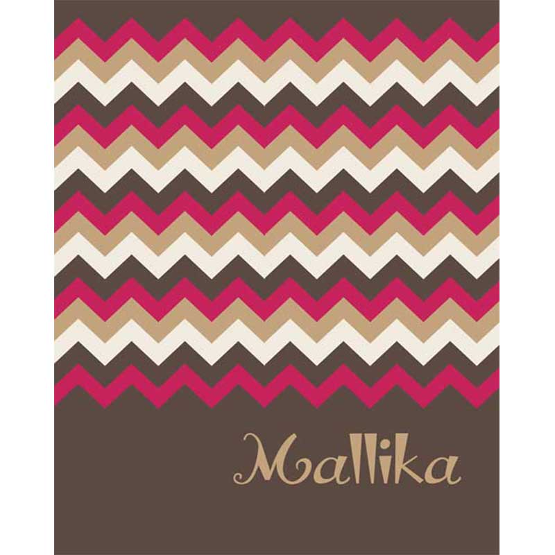 Brown Chevron Hardbound Notebook
