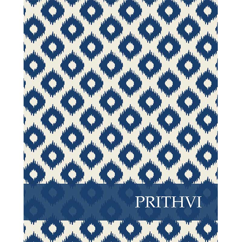 Royal Blue Ikat Hardbound Notebook