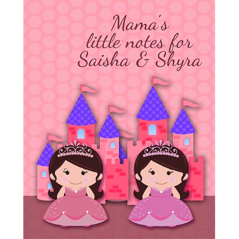 Twin Princess Hardbound Notebook
