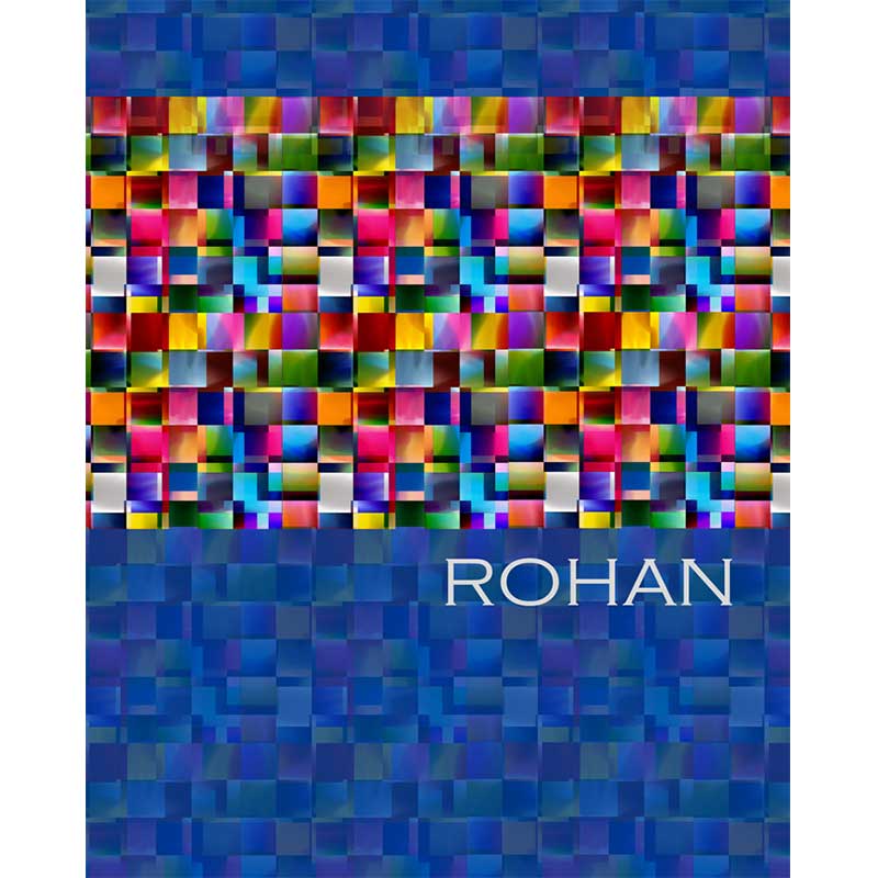 Blue Mosaic Hardbound Notebook