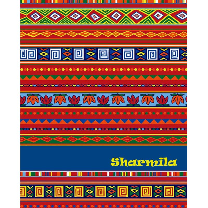 Blue Aztec Hardbound Notebook
