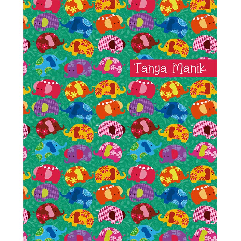 Baby Elephants Hardbound Notebook