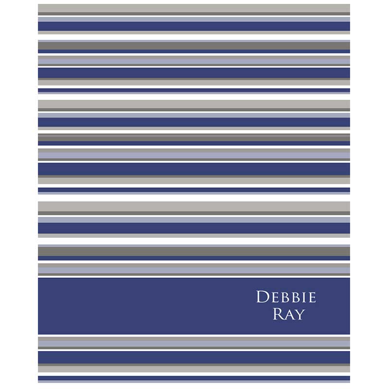 Blue Stripey Hardbound Notebook