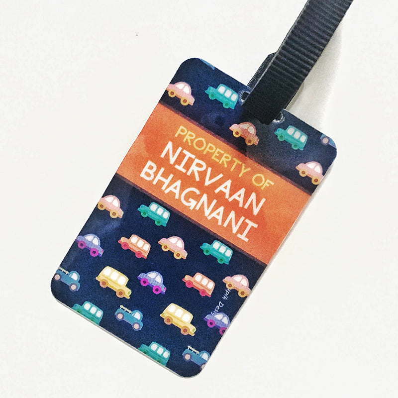 Blue Transport Bag Tags