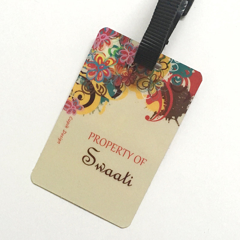 Colour splash Bag Tags