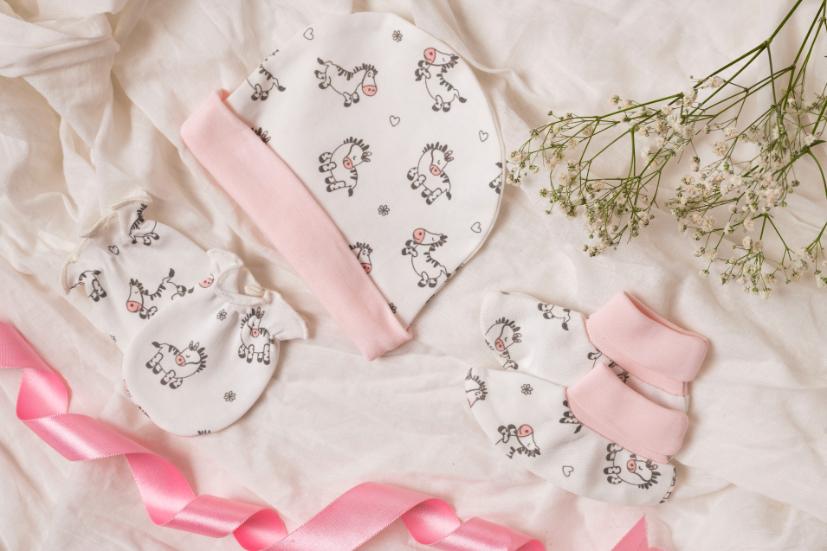 Magical Zebra - Cap, Mitten & Booties