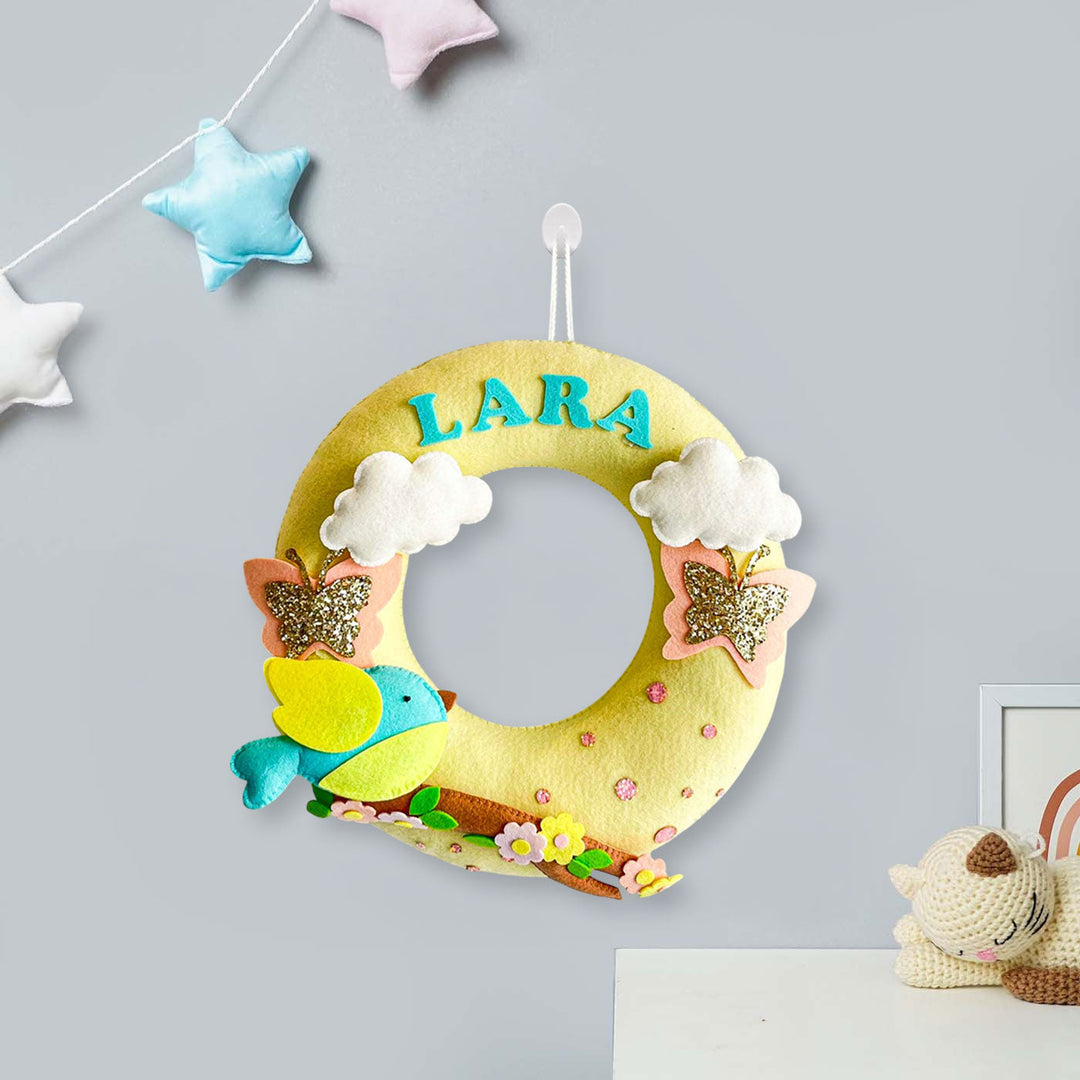 Babble Wrap  Chirping Songbird Name Hanging