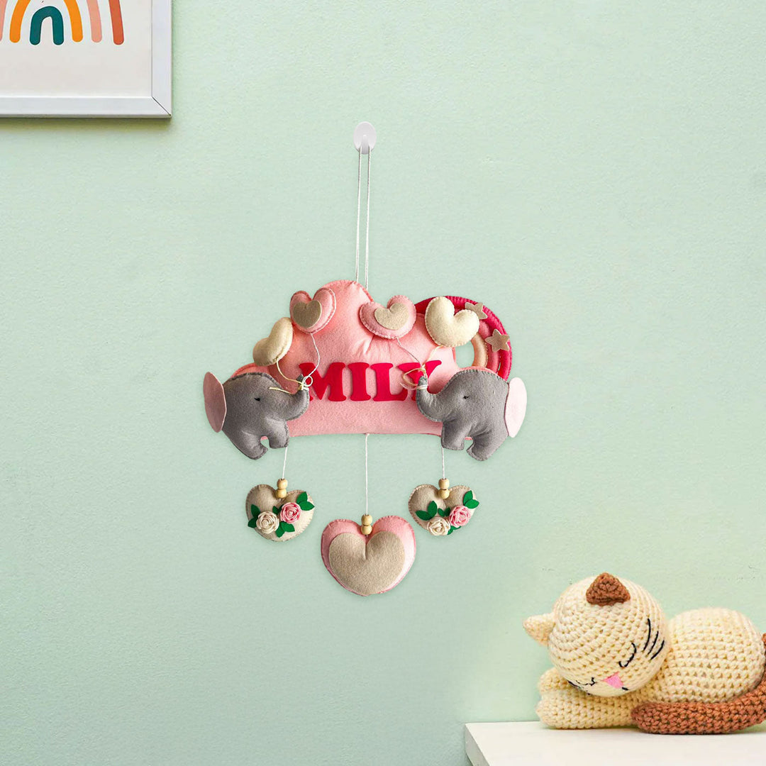 Babble Wrap  Elephant Cloudscape Name Hanging