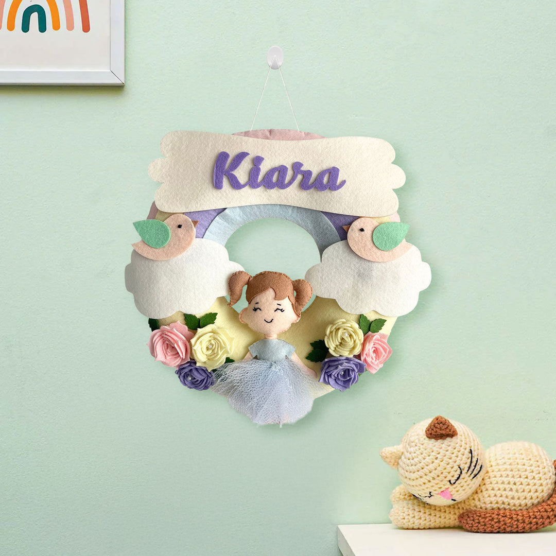 Babble Wrap  Flower Fairy Name Hanging