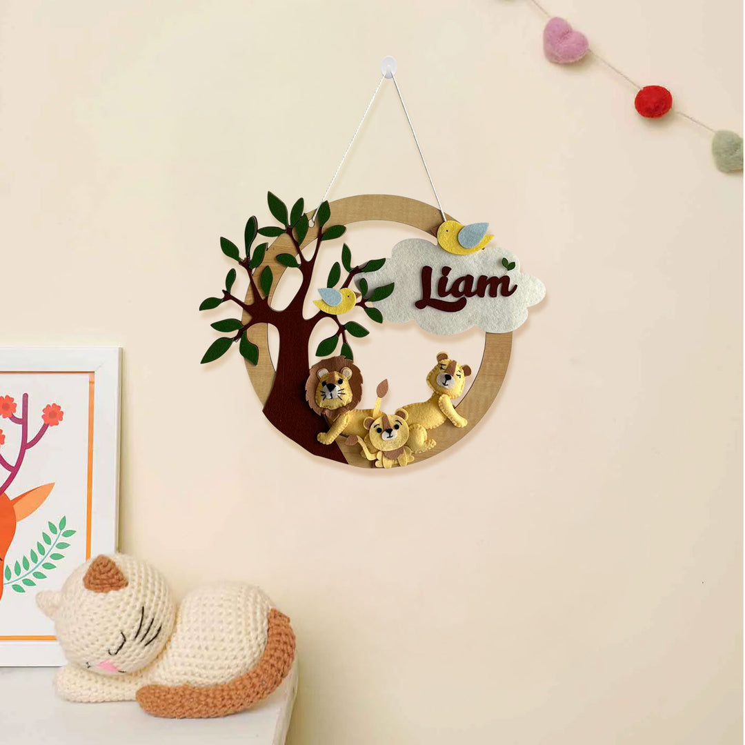 Babble Wrap  Little Lions' Den Name Hanging