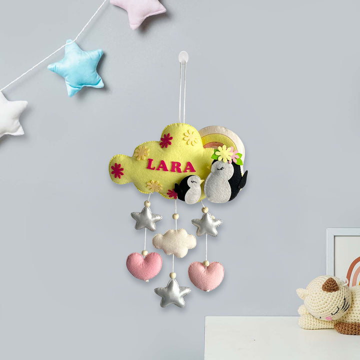 Babble Wrap  Penguin Duet Name Hanging