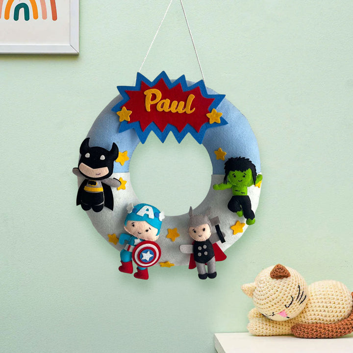 Babble Wrap Superheroes Assemble Name Hanging