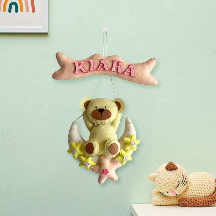Babble Wrap Teddy's Moon Magic Name Hanging