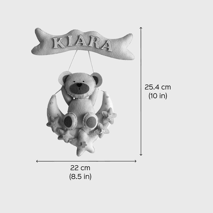 Babble Wrap Teddy's Moon Magic Name Hanging
