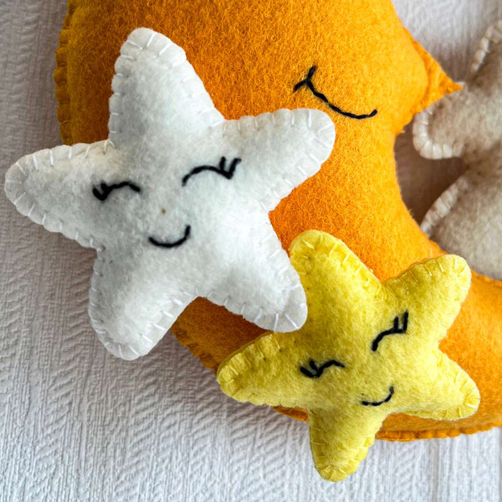 Babble Wrap  Baby Ellie on a Moon Name Hanging