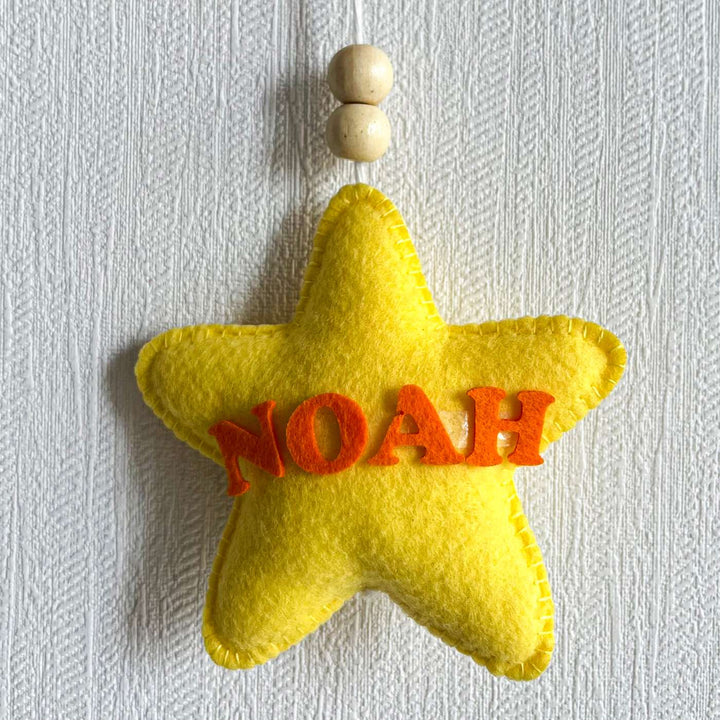 Babble Wrap  Baby Ellie on a Moon Name Hanging