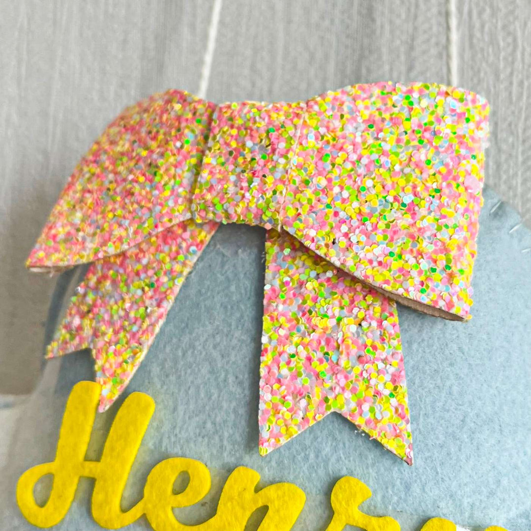 Babble Wrap Bear Hug's Blanket Name Hanging