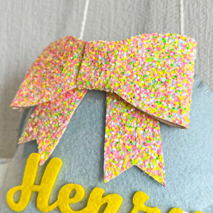 Babble Wrap Bear Hug's Blanket Name Hanging