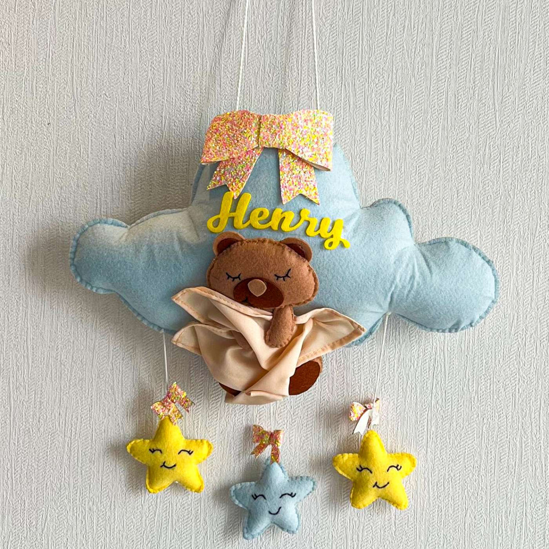 Babble Wrap Bear Hug's Blanket Name Hanging