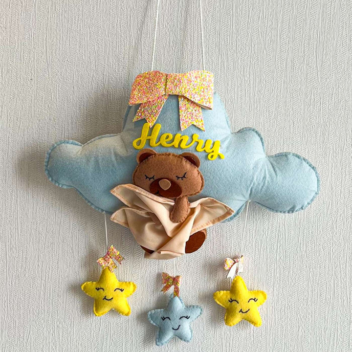 Babble Wrap Bear Hug's Blanket Name Hanging