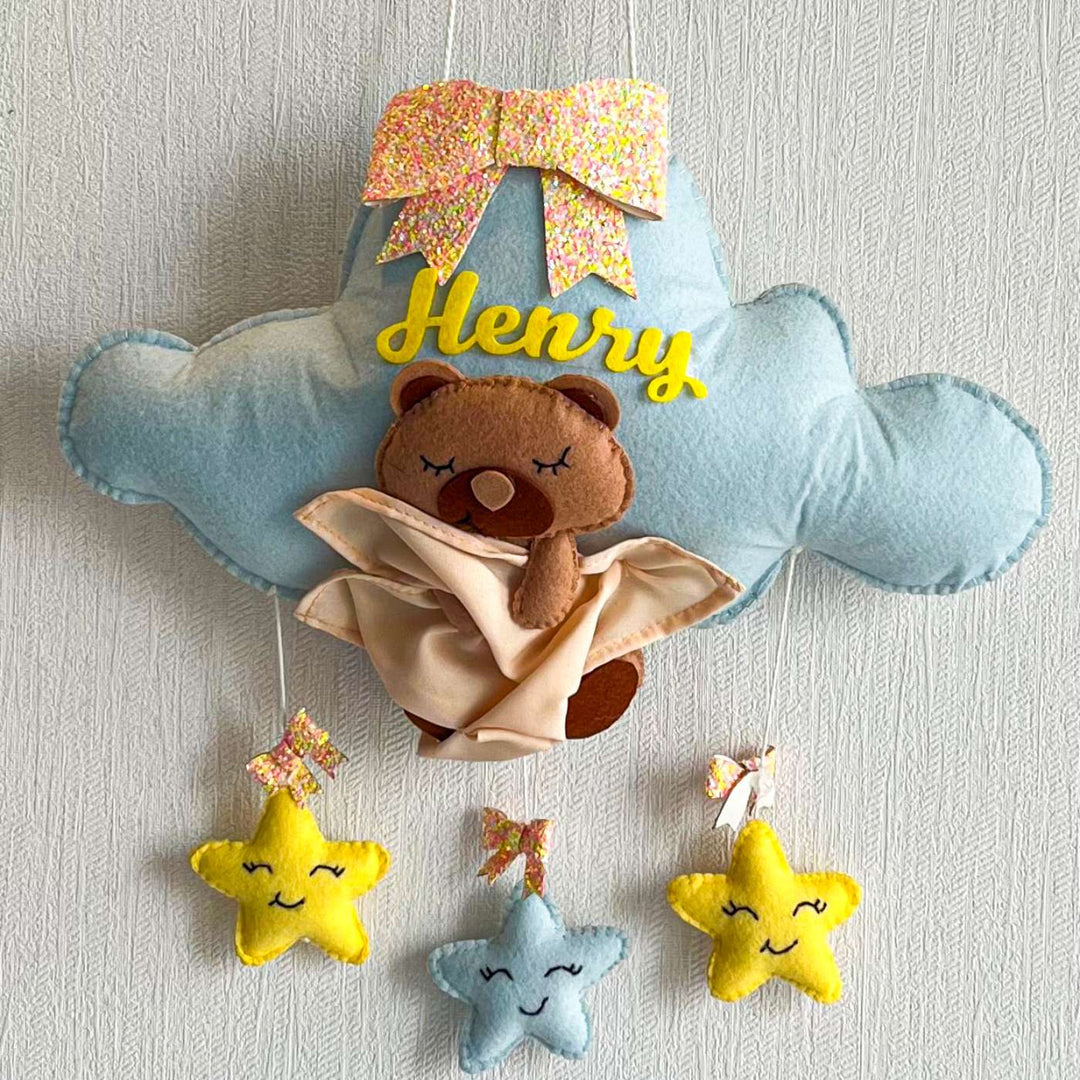 Babble Wrap Bear Hug's Blanket Name Hanging