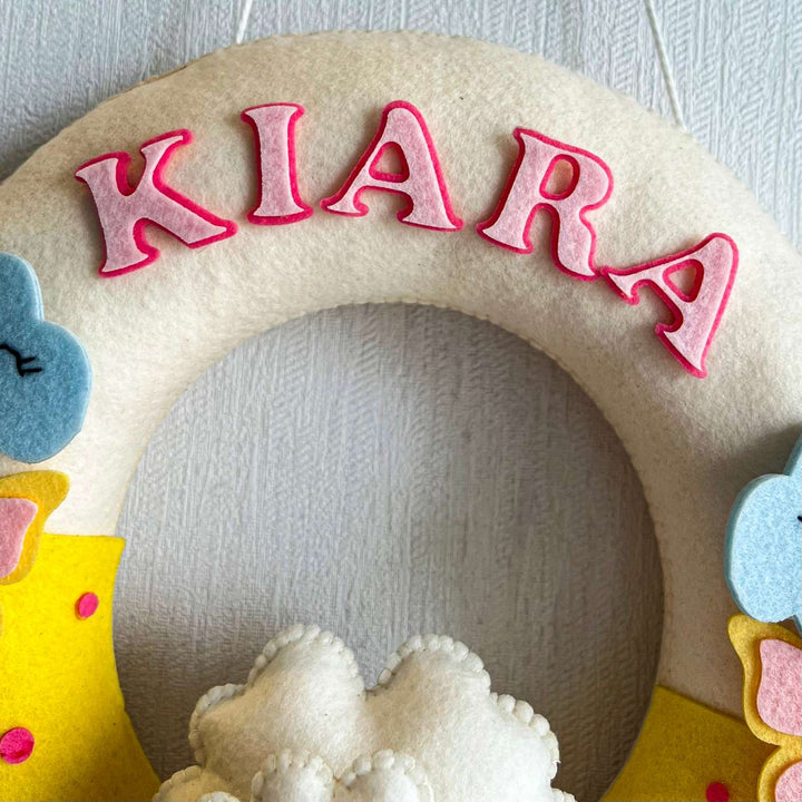 Babble Wrap Daisy Sheep Name Hanging