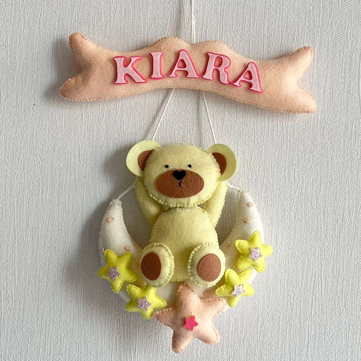 Babble Wrap Teddy's Moon Magic Name Hanging