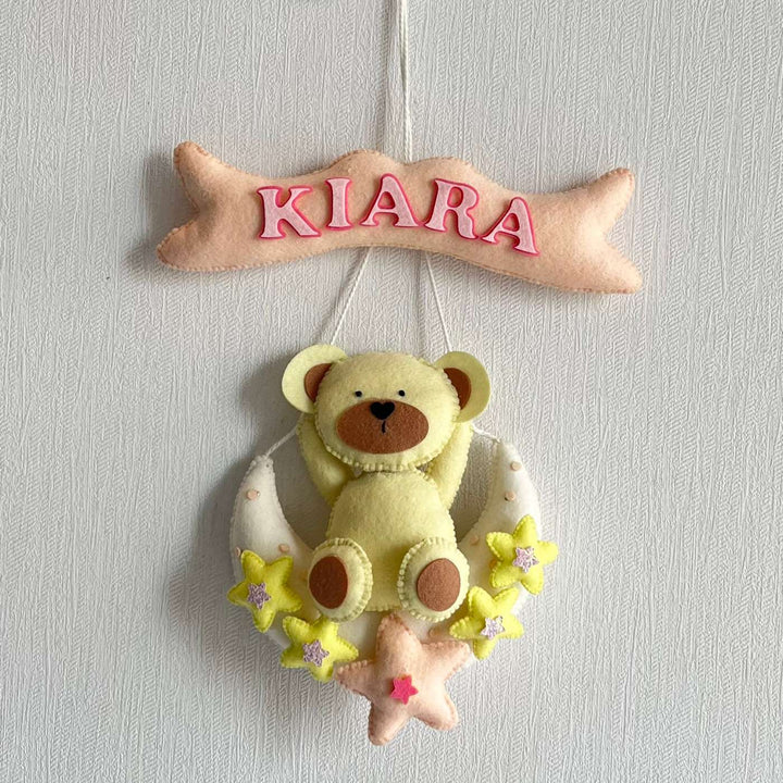 Babble Wrap Teddy's Moon Magic Name Hanging