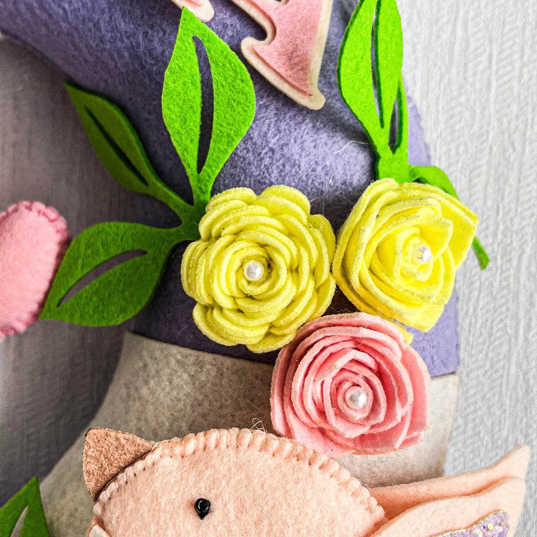 Babble Wrap Tweets & Blooms Name Hanging