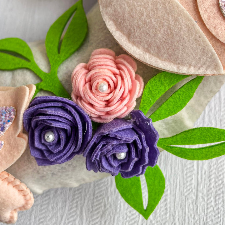 Babble Wrap Tweets & Blooms Name Hanging