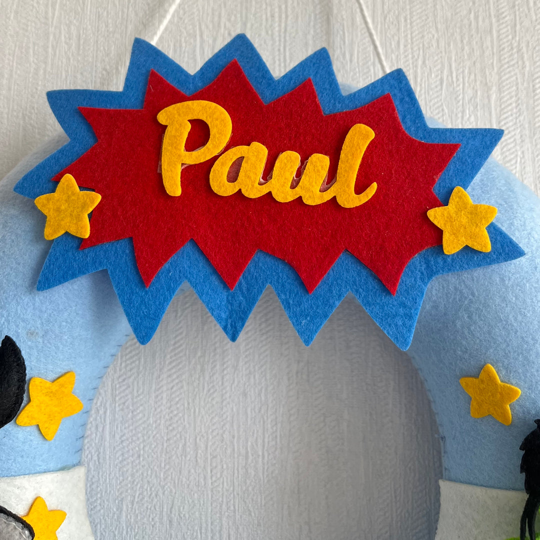 Babble Wrap Superheroes Assemble Name Hanging