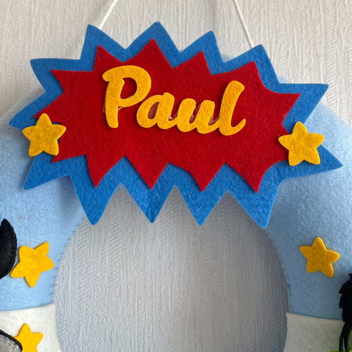 Babble Wrap Superheroes Assemble Name Hanging