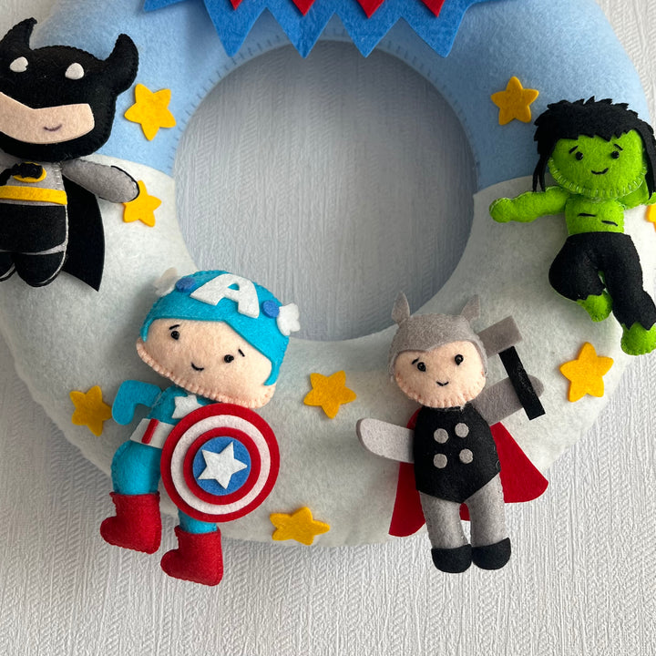 Babble Wrap Superheroes Assemble Name Hanging