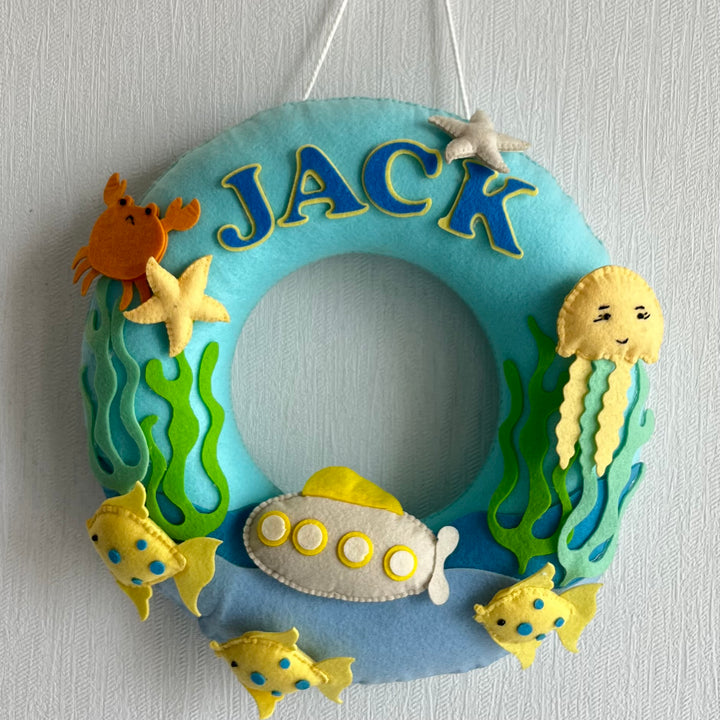 Babble Wrap Under the Sea Name Hanging