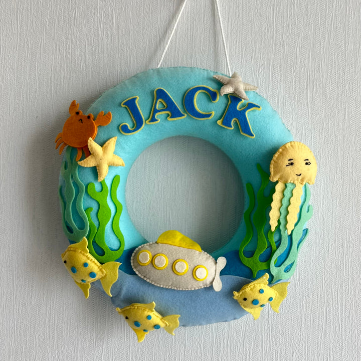 Babble Wrap Under the Sea Name Hanging