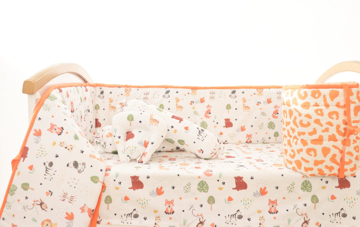 Baby Animals- Quilted Cot Bumper