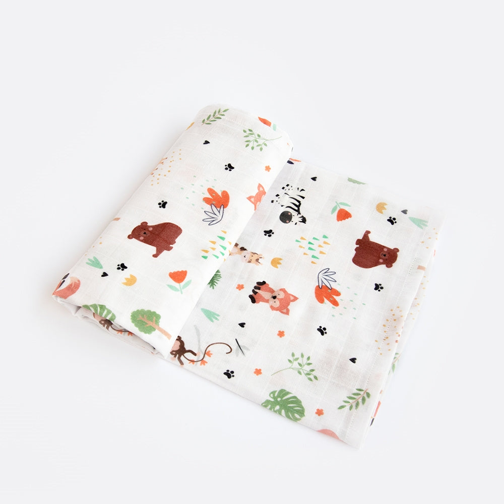 Baby Animals, Wild & Free - Organic Luxury Swaddles Set