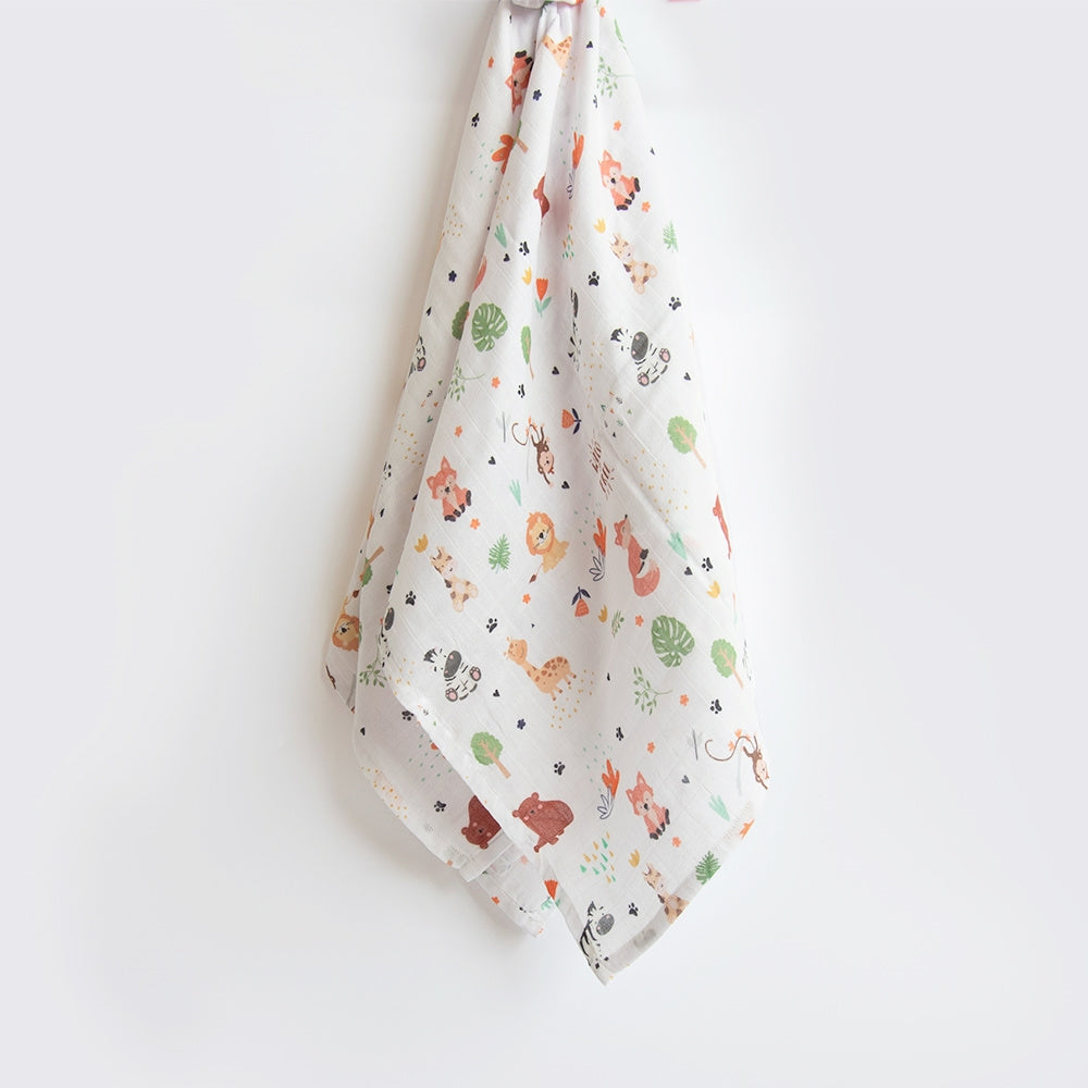 Baby Animals, Wild & Free - Organic Luxury Swaddles Set