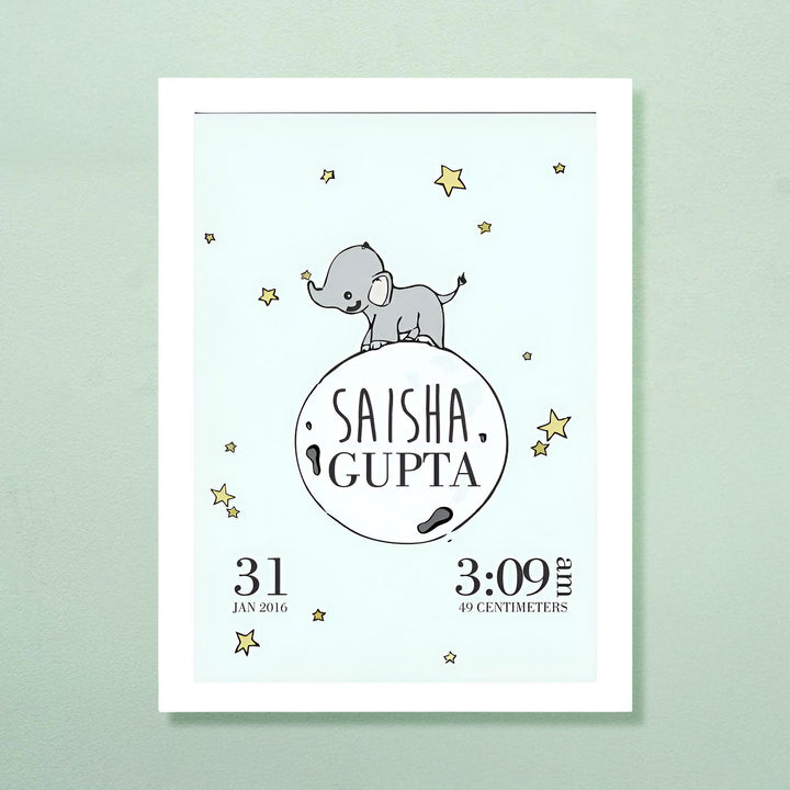 Birth Statistics Frame - Little Ellie
