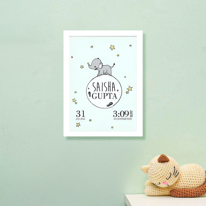 Birth Statistics Frame - Little Ellie