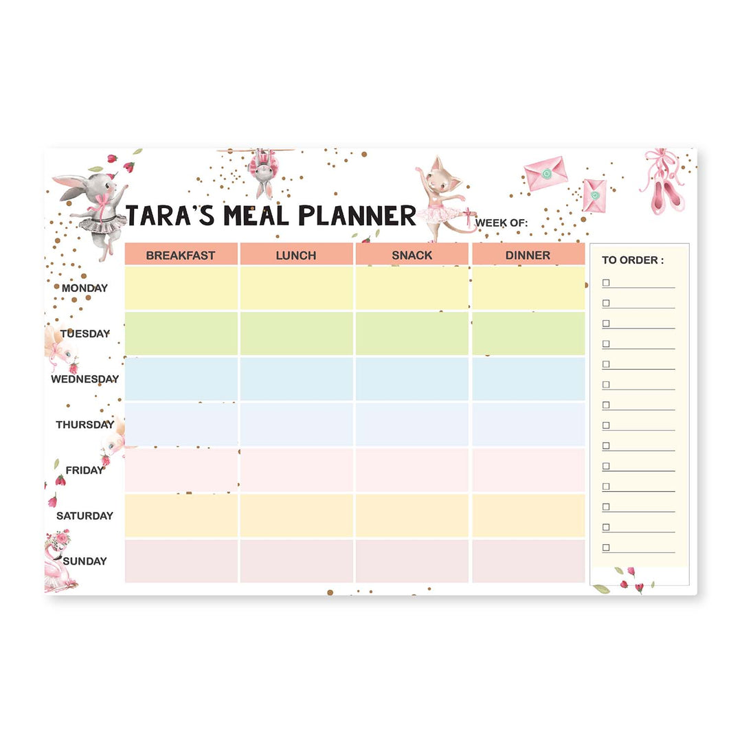 Meal Planner - Bunny Ballerina