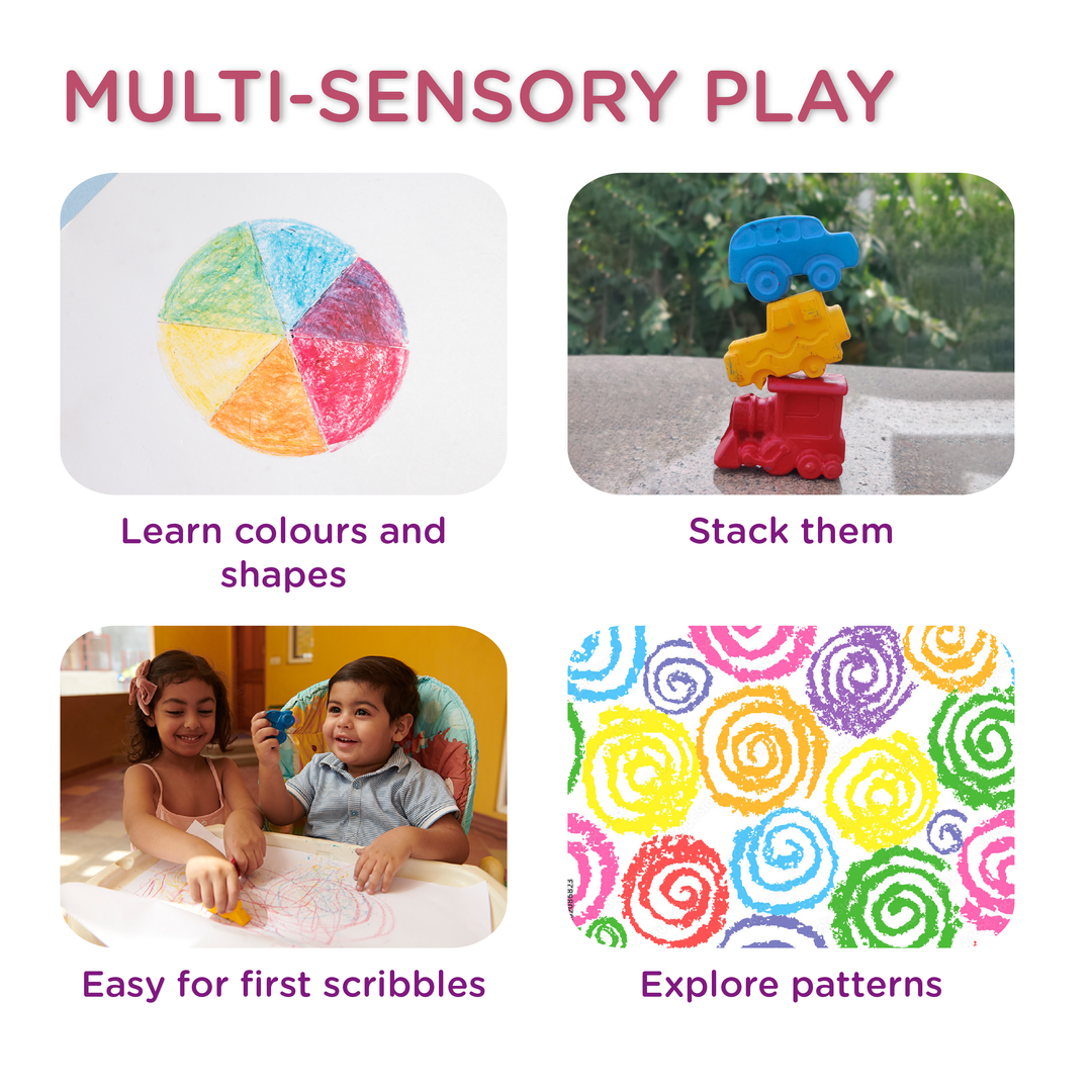 Dabble Playart Chunkies | Jumbo ,Multi-Dimensional Crayons
