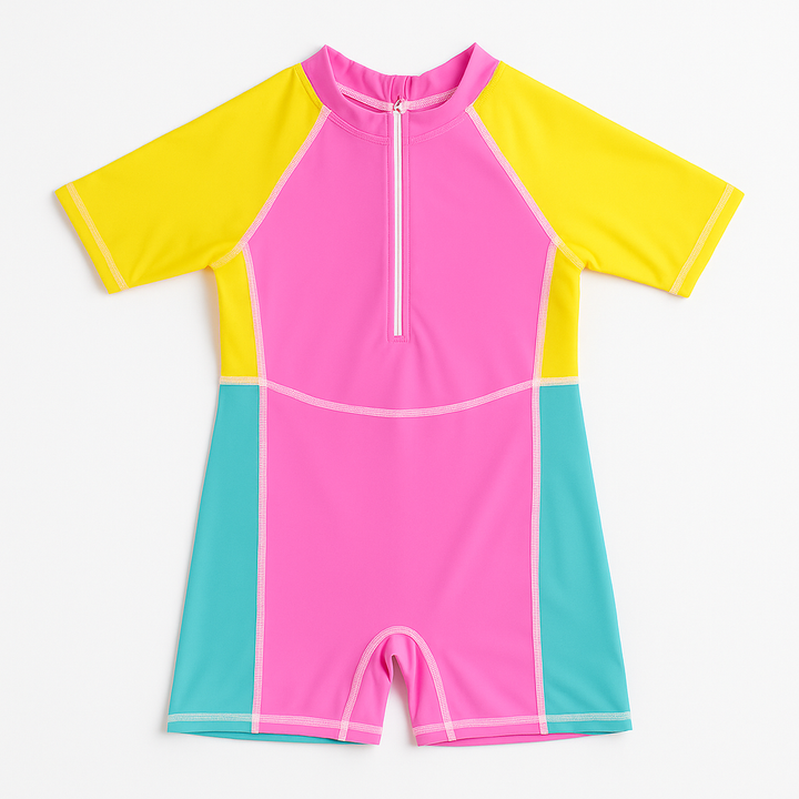 Candy Splash Zip-Up Swimsuit