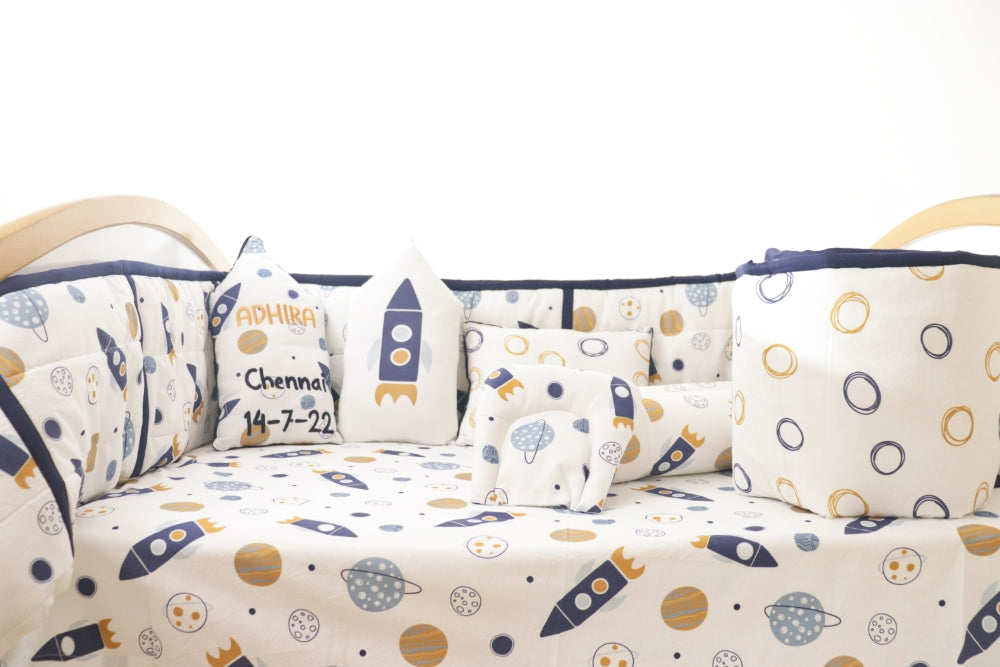 Child Of The Universe - Quilted Cot Bumper